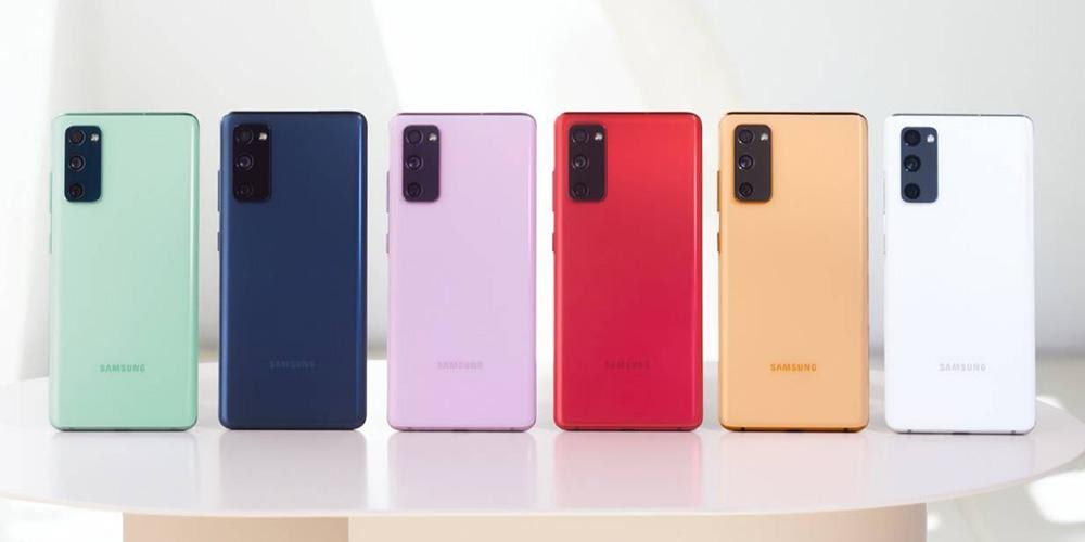 رنگ بندی گلکسی S20 fe 5g