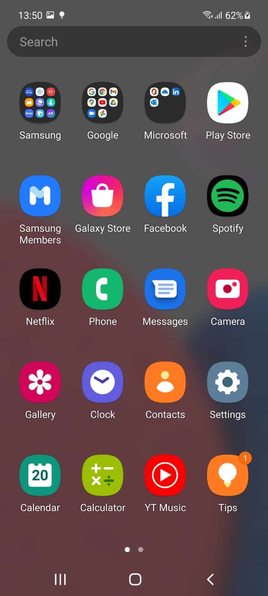 منو گوشی A52s 5g