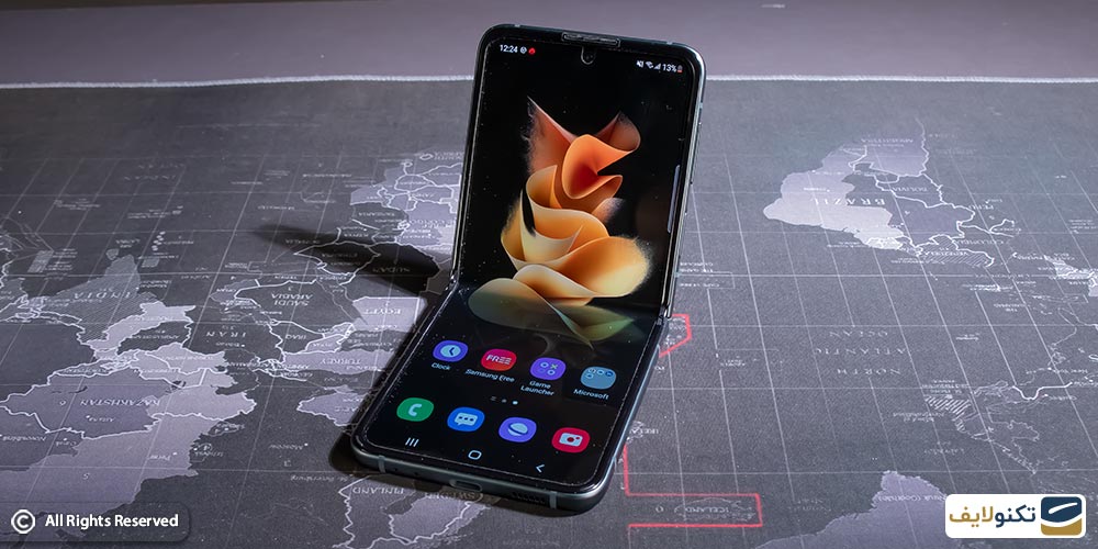 گوشی تاشو جدید سامسونگ Galaxy z flip 3